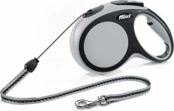 Flexi New Comfort - Hondenriem - Koord - Grijs - M - 8M -Hondenbenodigdheden 1200x767 1