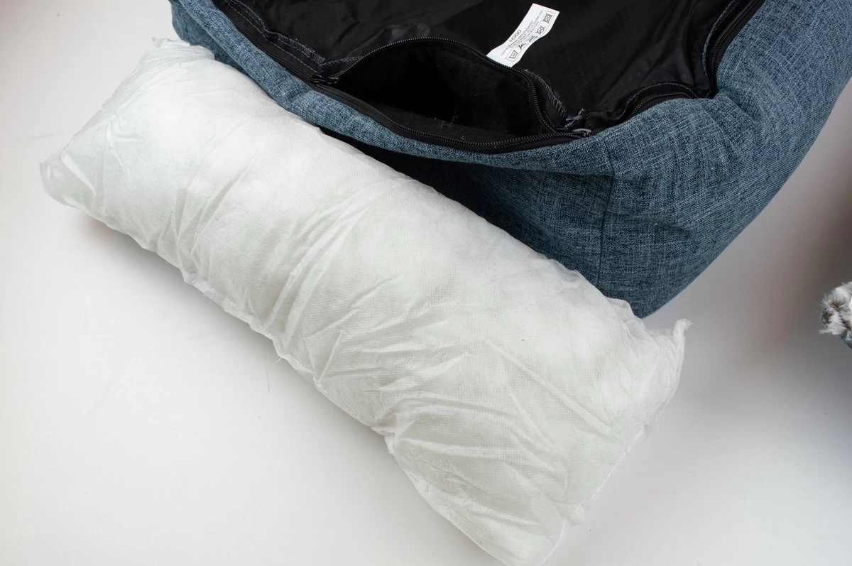 I-CiGO Homy Luxe - Hondenmand - In-kussen Dubbelzijdig Gebruik 70x60xH14cm/Blauw 6 I-CiGO Homy Luxe - Hondenmand - In-kussen Dubbelzijdig Gebruik 70x60xH14cm/Blauw - Afbeelding 4