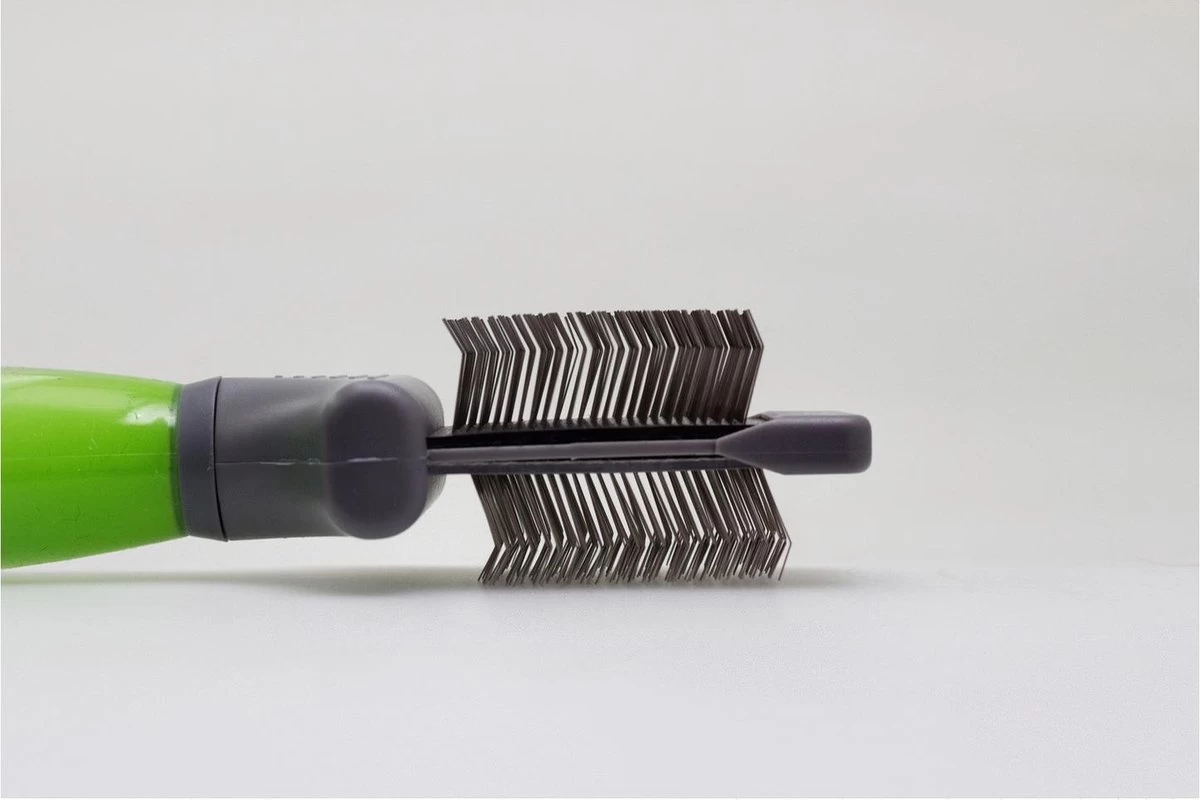 Moser Premium Slicker Borstel - Hondenvachtborstel - Groen Grijs 5 Moser Premium Slicker Borstel - Hondenvachtborstel - Groen Grijs - Afbeelding 3