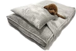 Orthopedisch Hondenkussen Grijs - Hondenmand Ribstof Premium L - Luxe Hondenbed 100x70cm - Grijs Tot 40 KG -Hondenbenodigdheden 1200x806 7