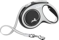 Flexi Rollijn New Comfort Tape M 5 M - Hondenriem - Zwart&Lichtgrijs -Hondenbenodigdheden 1200x813 3