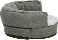 VidaXL Hondenbed Ergonomisch Linnen-look 75x53 Cm Fleece Grijs -Hondenbenodigdheden 1200x832 3