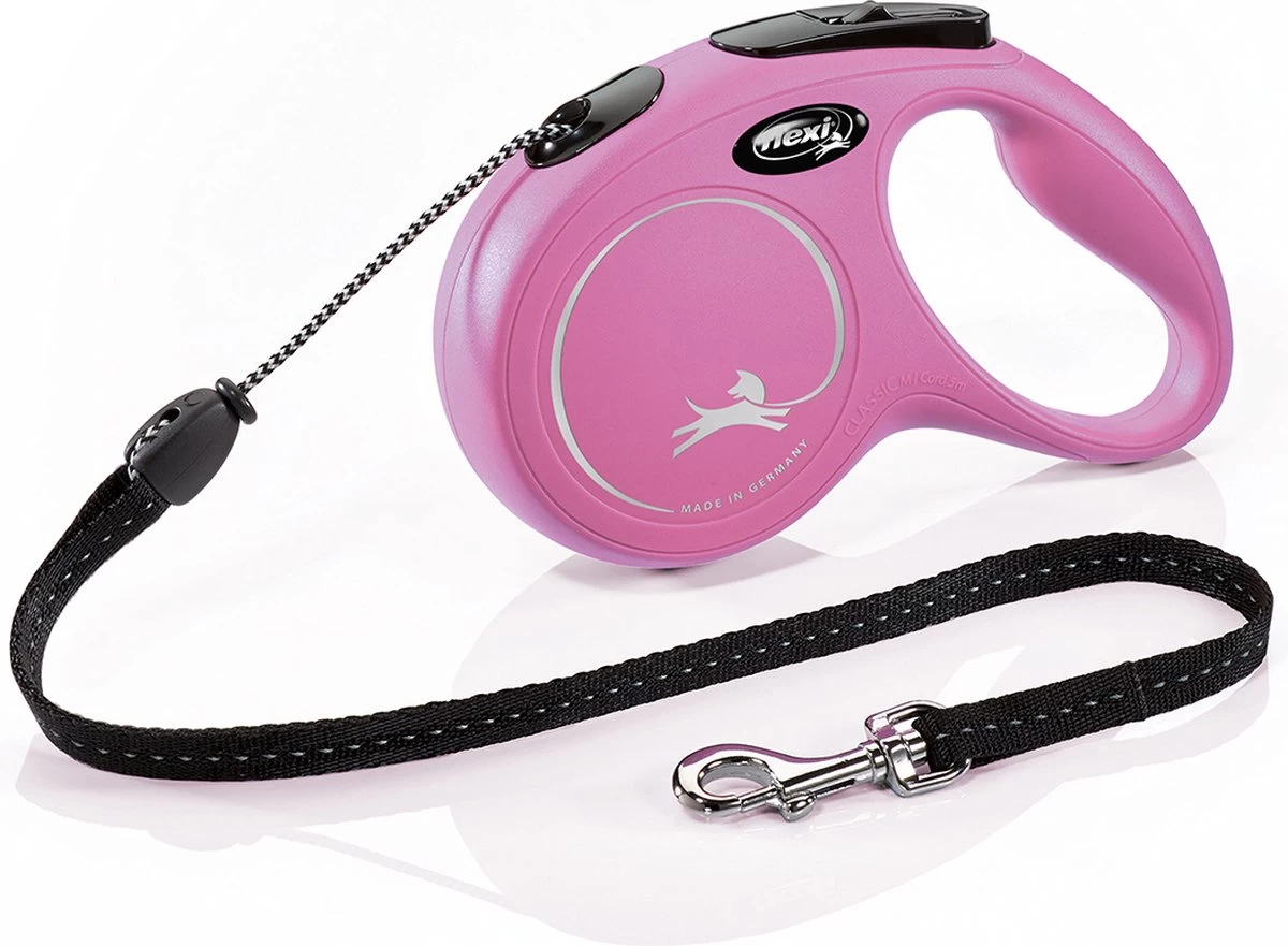 Flexi New Classic Koord - Hondenriem - Roze - XS - 3 M 9 Flexi New Classic Koord - Hondenriem - Roze - XS - 3 M - Afbeelding 7