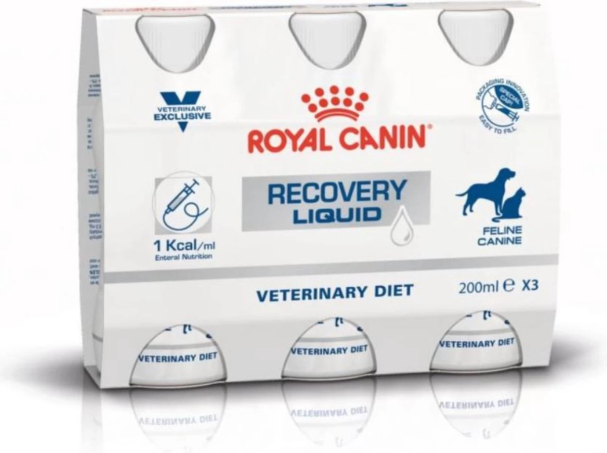 Royal Canin Recovery Liquid Hond Kat 3 X 200 Ml 3 Royal Canin Recovery Liquid Hond Kat 3 X 200 Ml