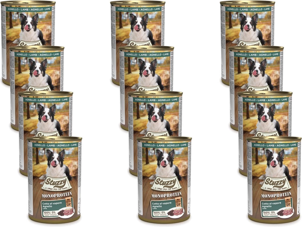 Stuzzy Blik Adult - Lam - Hondenvoer - 12 X 400 G 5 Stuzzy Blik Adult - Lam - Hondenvoer - 12 X 400 G - Afbeelding 3