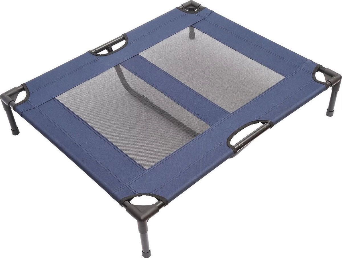 Paws & Claws - Hondenbed - Hondenstretcher - Honden Ligbed - Portable Draagbaar - 92 X 76 X 18 Cm - Blauw 3 Paws & Claws - Hondenbed - Hondenstretcher - Honden Ligbed - Portable Draagbaar - 92 X 76 X 18 Cm - Blauw