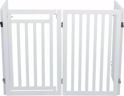 Trixie Hondenhek Met Deur Wit - 60-160 X 81 CM 19 Trixie Hondenhek Met Deur Wit - 60-160 X 81 CM -Hondenbenodigdheden 1200x931