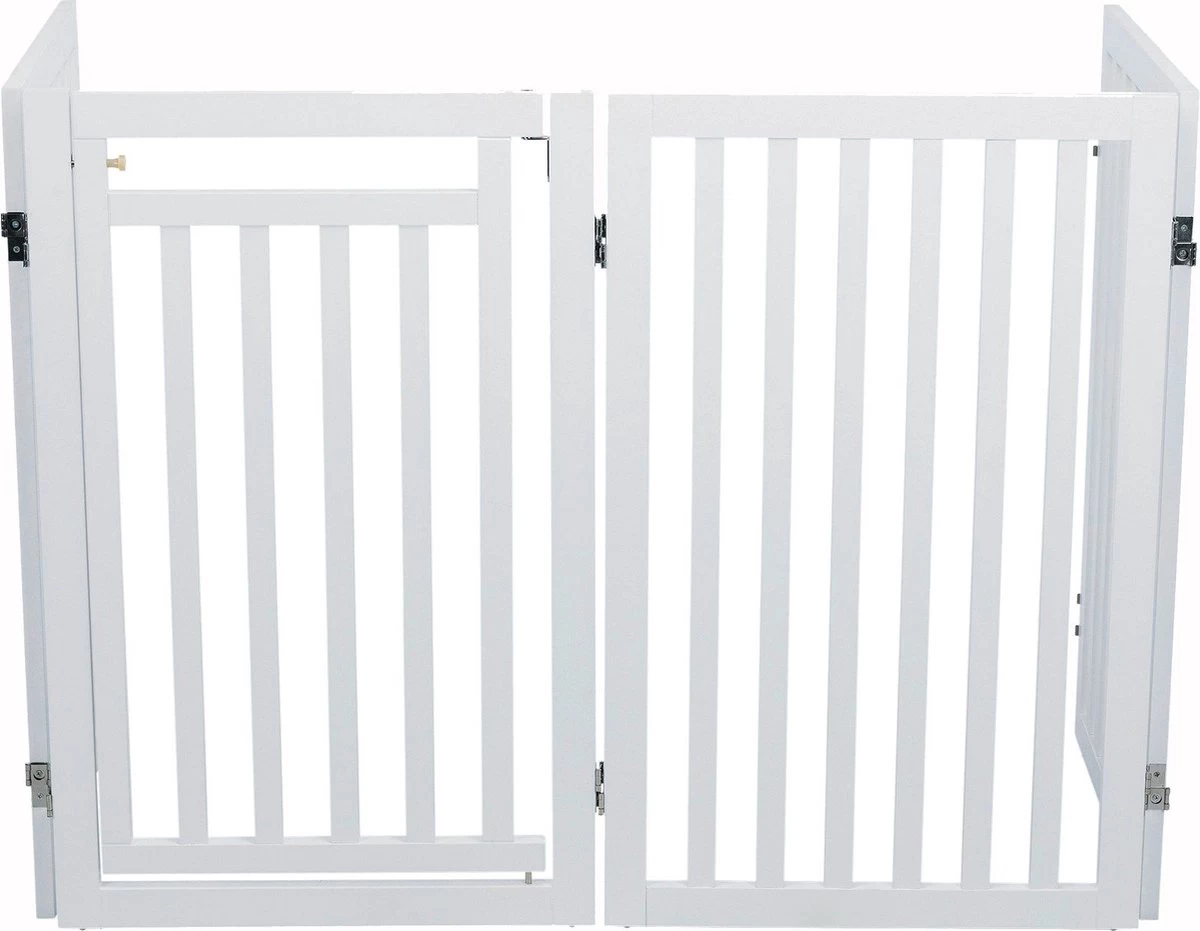 Trixie Hondenhek Met Deur Wit - 60-160 X 81 CM 10 Trixie Hondenhek Met Deur Wit - 60-160 X 81 CM - Afbeelding 8