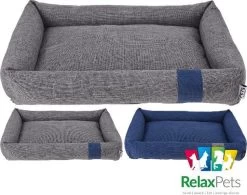 RelaxPets - Hondenmand - Grijs - 55x41x10cm -Hondenbenodigdheden 1200x947 1