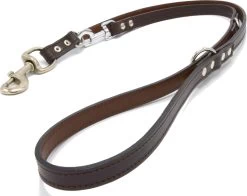 Verstelbare Trainingslijn Leer - 2 Meter - Bruin - Politielijn - Hondenriem - Hoge Kwaliteit Leer - Trainingslijn - Ambachtelijk Gemaakt In Portugal -Hondenbenodigdheden 1200x950