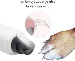 By Fredge® Elektrische Nagelvijl Voor Huisdieren - Nagel Trimmer Hond, Kat En Konijn - Nagelvijl Huisdieren - Nagel Vijl Kat - 100% Veilig - USB Oplaadbaar - Lage Vibratie En Geluid - Draadloos - Wit -Hondenbenodigdheden 1200x970