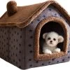 Château Animaux® Hondenhuis - Kattenhuis - 50 X 40x 46 Cm - Dierenhuis - Kattenhok - Hondentent - Hondenhuisjes Voor Binnen - Bruin -Hondenbenodigdheden 1200x985 1
