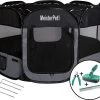 Meisterpet - XXL Opvouwbare Puppyren - 130 X 130 X 60 Cm - Met Gratis Dieren Verzorging Set T.w.v. €19.99