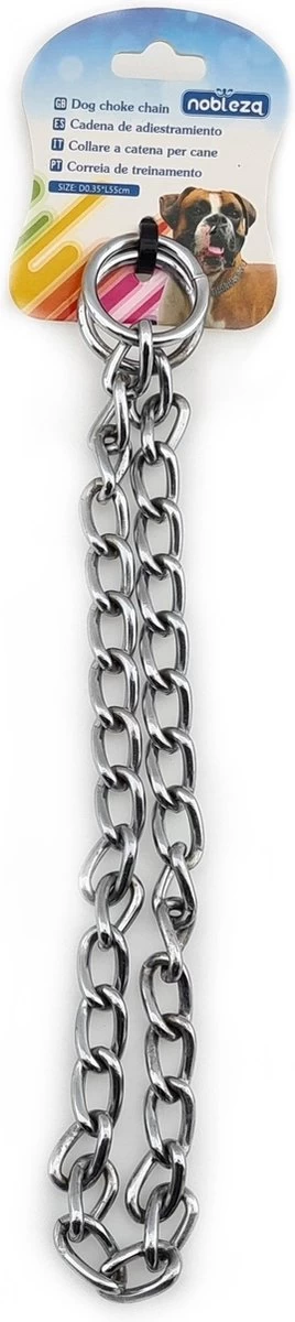 Nobleza Slipketting Hond - Sliphalsband - Trainingshalsband - Hondenketting - Maat L 3 Nobleza Slipketting Hond - Sliphalsband - Trainingshalsband - Hondenketting - Maat L