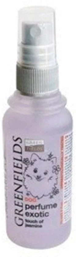 Hondenparfum Spray In 4 Geuren - Greenfields - Alchoholvrije En PH Neutrale Formule Tegen Onaangename Geurtjes - 50ml - Exotic -Hondenbenodigdheden 354x1200