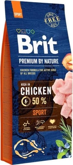 Brit Premium By Nature Hondenvoer Sport 15 Kg - Hond -Hondenbenodigdheden 535x1200 1