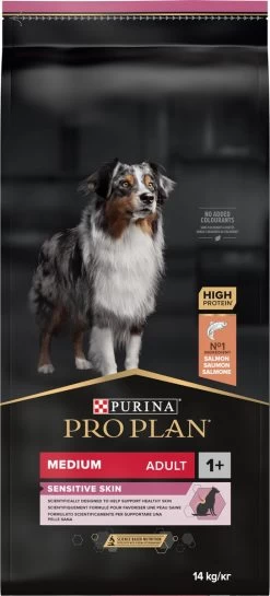 Pro Plan Medium Adult Sensitive Skin - Honden Droogvoer - Zalm - 14 Kg