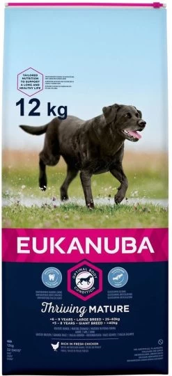 Eukanuba Dog Mature & Senior - Large Breed - Kip - Hondenvoer - 12 Kg
