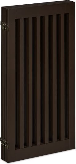 Relaxdays Veiligheidshekje Hout - 92 Cm Hoog - Kinderhek - Hondenhek - Inklapbaar - Bruin - 4 Panelen -Hondenbenodigdheden 558x1200