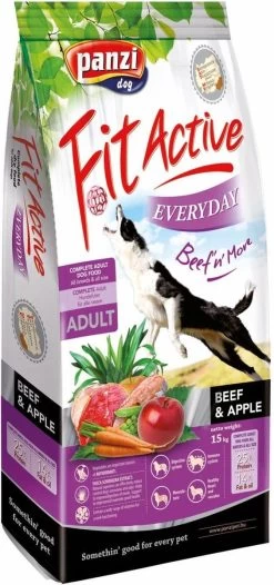 Fit Active Everyday Premium – Hondenvoer Voor Volwassen Honden Van Middelgrote Tot Grote Rassen - Premium Hondenbrokken Op Basis Van Kip/rund Smaak - 15kg