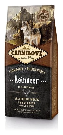 Carnilove Adult Granenvrij Hondenvoer Rendier 12kg Met 70% Vlees!