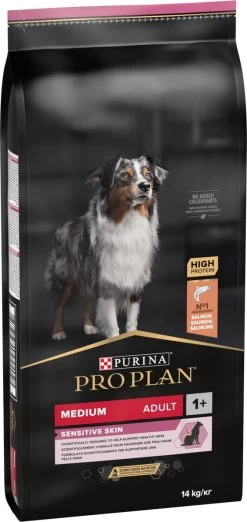 Pro Plan Medium Adult Sensitive Skin - Honden Droogvoer - Zalm - 14 Kg -Hondenbenodigdheden 568x1200 2