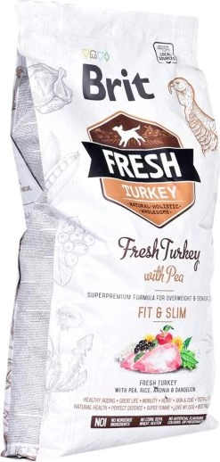 Brit Fresh Turkey & Pea Light Fit & Slim 12 Kg - Hond -Hondenbenodigdheden 572x1200 4