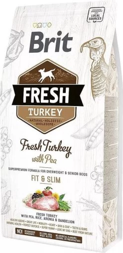 Brit Fresh Turkey & Pea Light Fit & Slim 12 Kg - Hond -Hondenbenodigdheden 584x1200 1