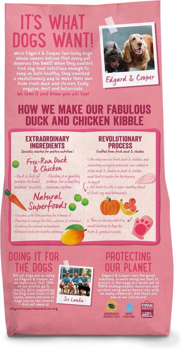 Edgard & Cooper Verse Scharreleend & Kip Puppy - Hondenvoer - 7kg 11 Edgard & Cooper Verse Scharreleend & Kip Puppy - Hondenvoer - 7kg - Afbeelding 9