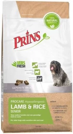 Prins Procare Hypoallergic Senior - Lam & Rijst - Hondenvoer - 15 Kg 39 Prins Procare Hypoallergic Senior - Lam & Rijst - Hondenvoer - 15 Kg -Hondenbenodigdheden 657x1200