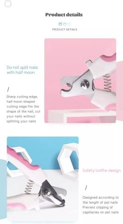 Merkloos Professionele Nagelschaar - Dieren Nagelschaar - Roze - Honden Nagelknipper - Hondennagels - Honden Knip Schaar - Honden Knipsch -Hondenbenodigdheden 658x1200