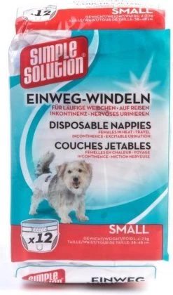 Simple Solution Wegwerp Honden Luier - SMALL 12 ST 38-48 CM -Hondenbenodigdheden 706x1200 1