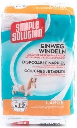 Simple Solution Wegwerp Honden Luier - SMALL 12 ST 38-48 CM -Hondenbenodigdheden 723x1200 1