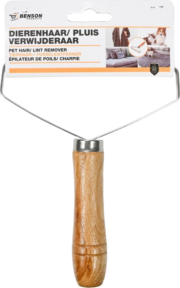 Benson Dierenhaarverwijderaar - Handmatig - Hout - 17.5 X 13.5 Cm 4 Benson Dierenhaarverwijderaar - Handmatig - Hout - 17.5 X 13.5 Cm - Afbeelding 2