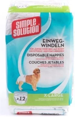 Simple Solution Wegwerp Honden Luier - SMALL 12 ST 38-48 CM -Hondenbenodigdheden 768x1200