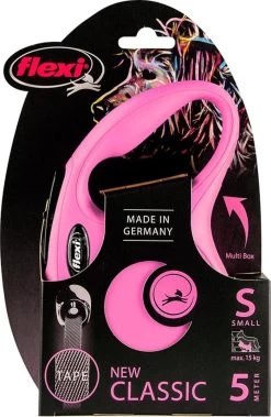 Flexi New Classic Tape - Hondenriem - Roze - S - 5 M -Hondenbenodigdheden 783x1200