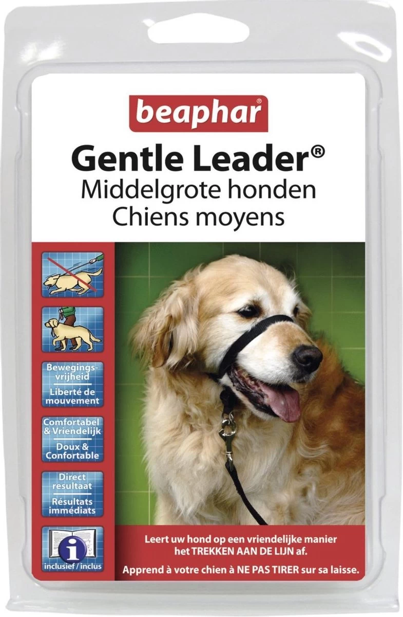 Gentle Leader Hoofdhalster Medium Zwart Beaphar 3 Gentle Leader Hoofdhalster Medium Zwart Beaphar