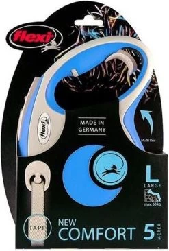 Flexi Rollijn New Comfort Tape L 8 M - Hondenriem - Blauw&Lichtgrijs -Hondenbenodigdheden 810x1200 4