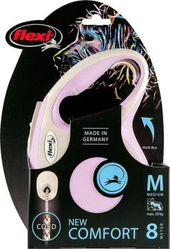 Hondenriem - Looplijn - FLEXI Rollijn NEW COMFORT Koord - M - Rose - 8 Meter -Hondenbenodigdheden 824x1200 1