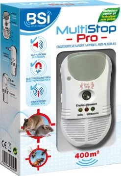 BSI - Multistop Pro - Ongedierteverjager Met 3-voudige Werking: Ultrasoon + Elektromagnetisch + Ioniserend - Ongediertebestrijding - Onhoorbaar Voor Mens - Bereik Tot 300 M² 14 BSI - Multistop Pro - Ongedierteverjager Met 3-voudige Werking: Ultrasoon + Elektromagnetisch + Ioniserend - Ongediertebestrijding - Onhoorbaar Voor Mens - Bereik Tot 300 M² -Hondenbenodigdheden 826x1200 1