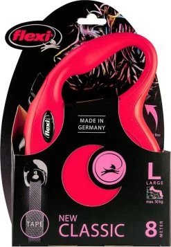 Flexi New Classic Tape - Hondenriem - Rood - L - 8 M - (<50 Kg) -Hondenbenodigdheden 830x1200 2