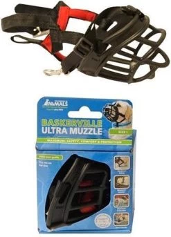 Company Of Animals Baskerville Ultra Muzzle - Muilkorf - Maat 3 (M) - Zwart -Hondenbenodigdheden 863x1200