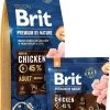 Brit Premium By Nature Hondenvoer Adult M 15 Kg - Hond