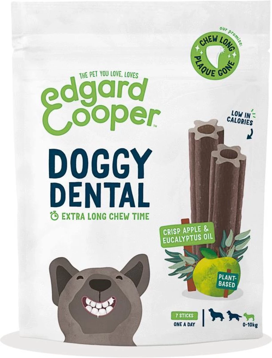 Edgard & Cooper Doggy Dental Sticks Appel - Eucalyptusolie Medium 18 Edgard & Cooper Doggy Dental Sticks Appel - Eucalyptusolie Medium - Afbeelding 16