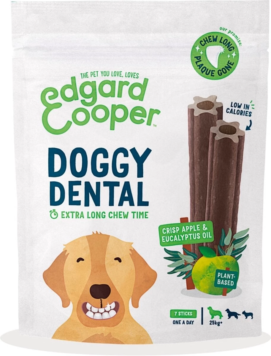 Edgard & Cooper Doggy Dental Sticks Appel - Eucalyptusolie Large 13 Edgard & Cooper Doggy Dental Sticks Appel - Eucalyptusolie Large - Afbeelding 11
