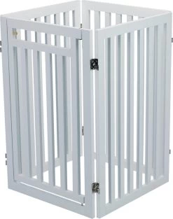 Trixie Hondenhek Met Deur Wit - 60-160 X 81 CM 18 Trixie Hondenhek Met Deur Wit - 60-160 X 81 CM -Hondenbenodigdheden 947x1200