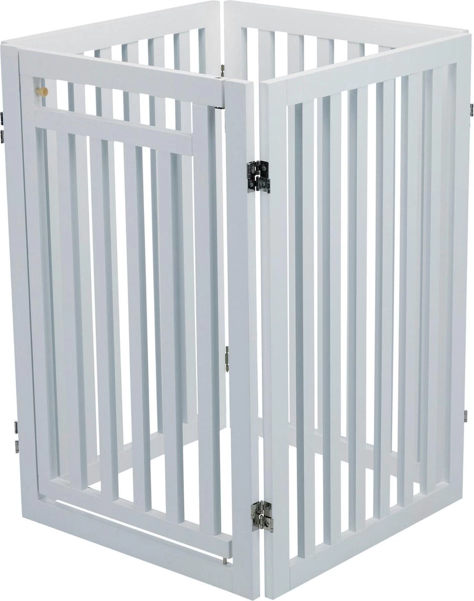Trixie Hondenhek Met Deur Wit - 60-160 X 81 CM 9 Trixie Hondenhek Met Deur Wit - 60-160 X 81 CM - Afbeelding 7