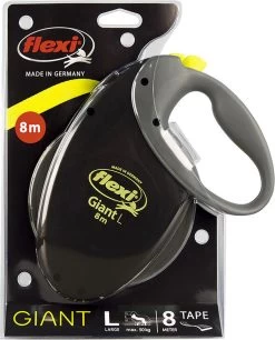 Flexi Giant Tape - Hondenriem - Zwart/Geel - L - 8 Meter - Voor Honden Tot 50 Kg -Hondenbenodigdheden 968x1200 1