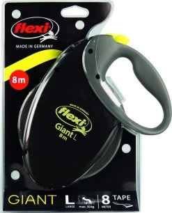 Flexi Giant Tape - Hondenriem - Zwart/Geel - L - 8 Meter - Voor Honden Tot 50 Kg -Hondenbenodigdheden 969x1200 1
