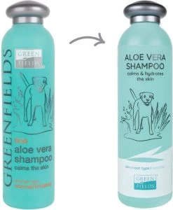 Greenfields - Krachtige Hondenshampoo Met Aloe Vera - Inhoud 270 Ml Of 5 L - 270 Ml 10 Greenfields - Krachtige Hondenshampoo Met Aloe Vera - Inhoud 270 Ml Of 5 L - 270 Ml -Hondenbenodigdheden 989x1200 1
